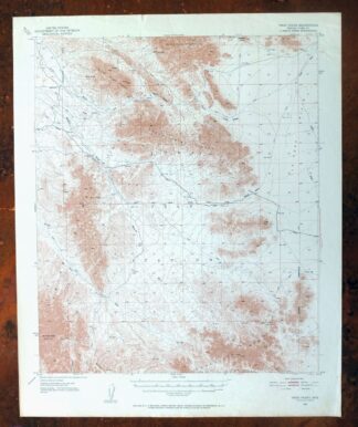 Trigo Peaks Arizona Dome Rock Mountains USGS Topo Map 1955