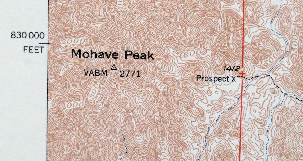 Trigo Peaks Arizona Dome Rock Mountains USGS Topo Map 1955 - Image 3