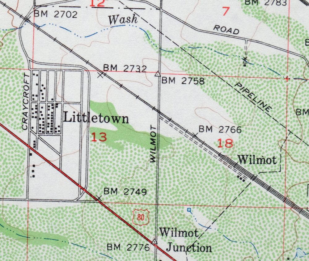 Tucson Arizona Davis-Monthan Tanque Verde USGS Topo Map 1963 - Image 4