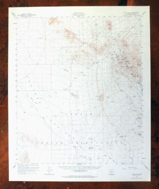 Vaca Hills Arizona Papago USGS Topographic Map 1965 Vintage