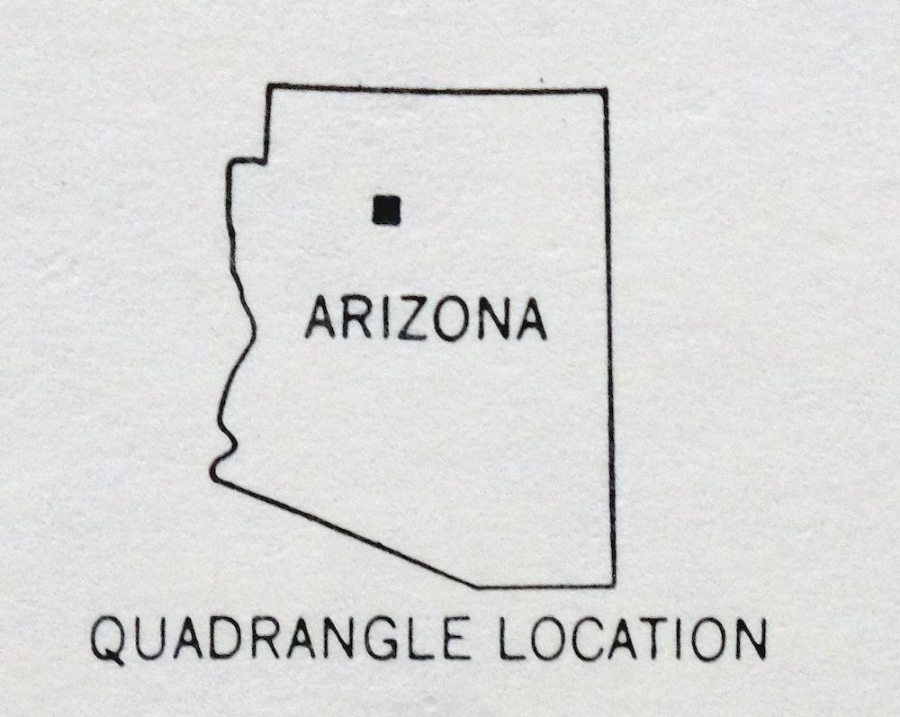Valle Arizona Kaibab Quivero USGS Topo Map 1964 Vintage - Image 5