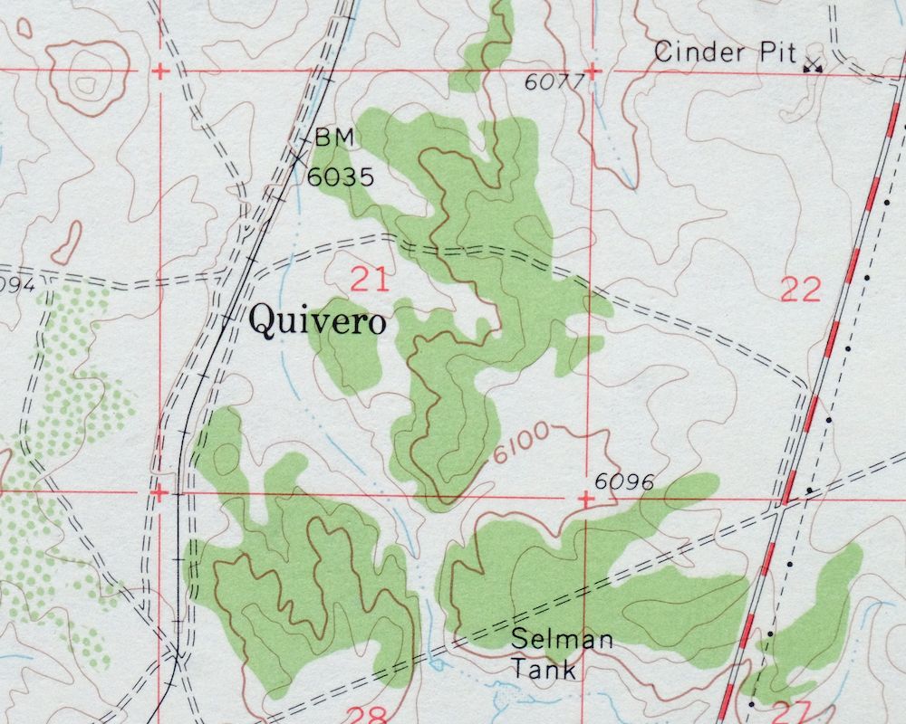 Valle Arizona Kaibab Quivero USGS Topo Map 1964 Vintage - Image 2