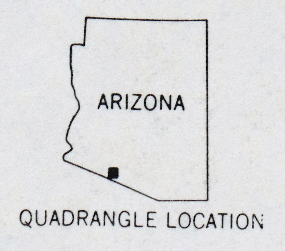 Ajo Arizona Batamote Mountains Childs USGS Topo Map 1969 - Image 5