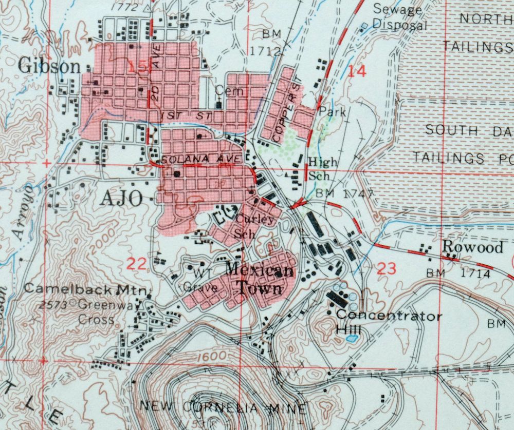 Ajo Arizona Batamote Mountains Childs USGS Topo Map 1969 - Image 3