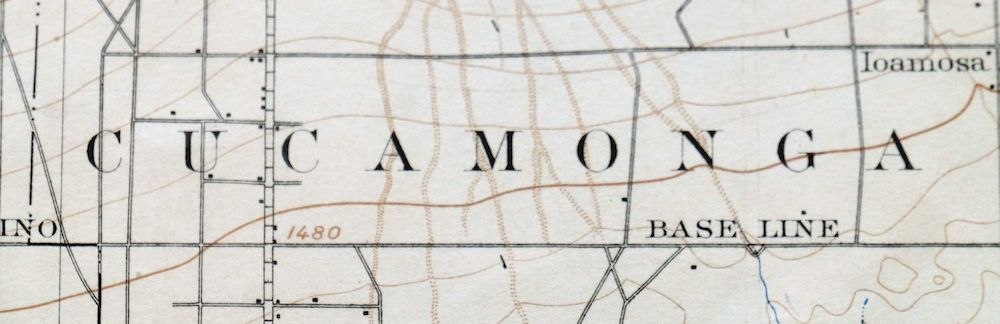 Cucamonga California Ontario Chino USGS Topographic Map 1917 - Image 6