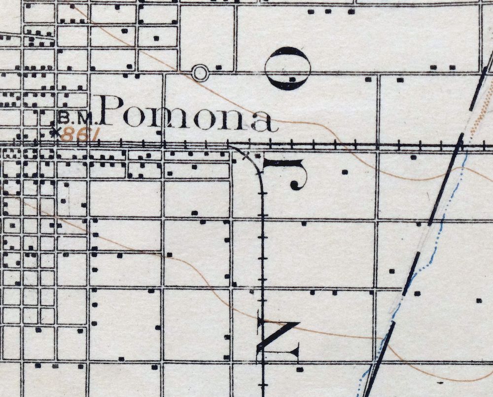 Cucamonga California Ontario Chino USGS Topographic Map 1917 - Image 7