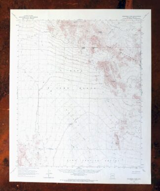 Engesser Pass Arizona USGS 15-Min Topo Map 1971 Vintage