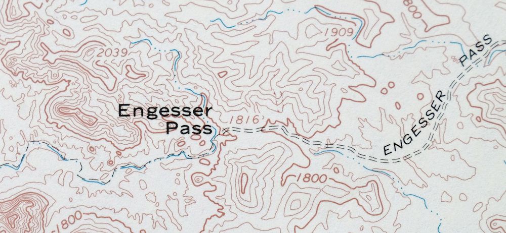 Engesser Pass Arizona USGS 15-Min Topo Map 1971 Vintage - Image 4