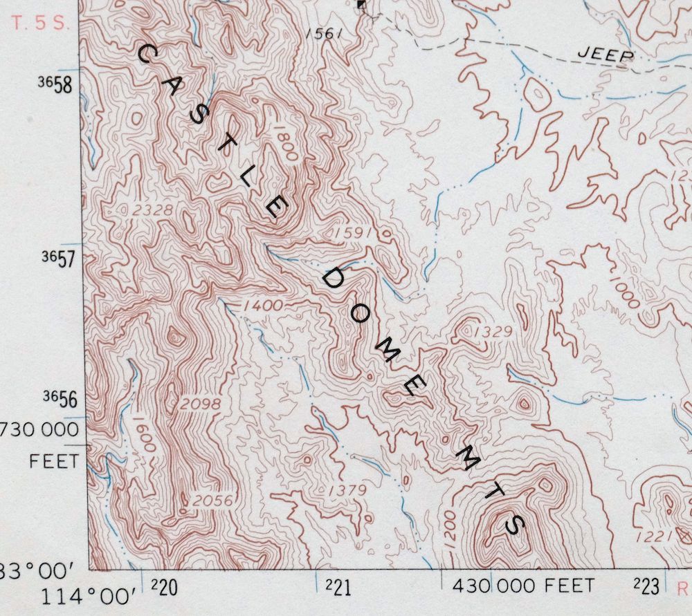 Engesser Pass Arizona USGS 15-Min Topo Map 1971 Vintage - Image 2