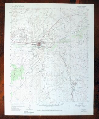 Holbrook Arizona Woodruff USGS 15-Min Topo Map 1969 Vintage