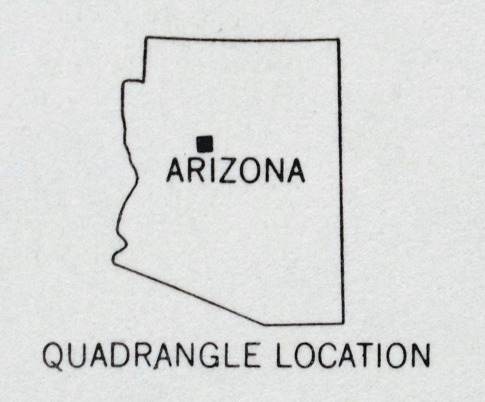 Simmons Arizona Paulden Williamson USGS 15-Min Topo Map 1964 - Image 4