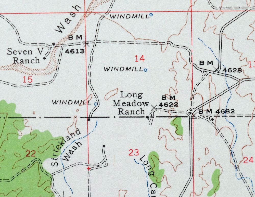 Simmons Arizona Paulden Williamson USGS 15-Min Topo Map 1964 - Image 7
