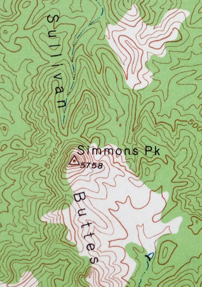 Simmons Arizona Paulden Williamson USGS 15-Min Topo Map 1964 - Image 5
