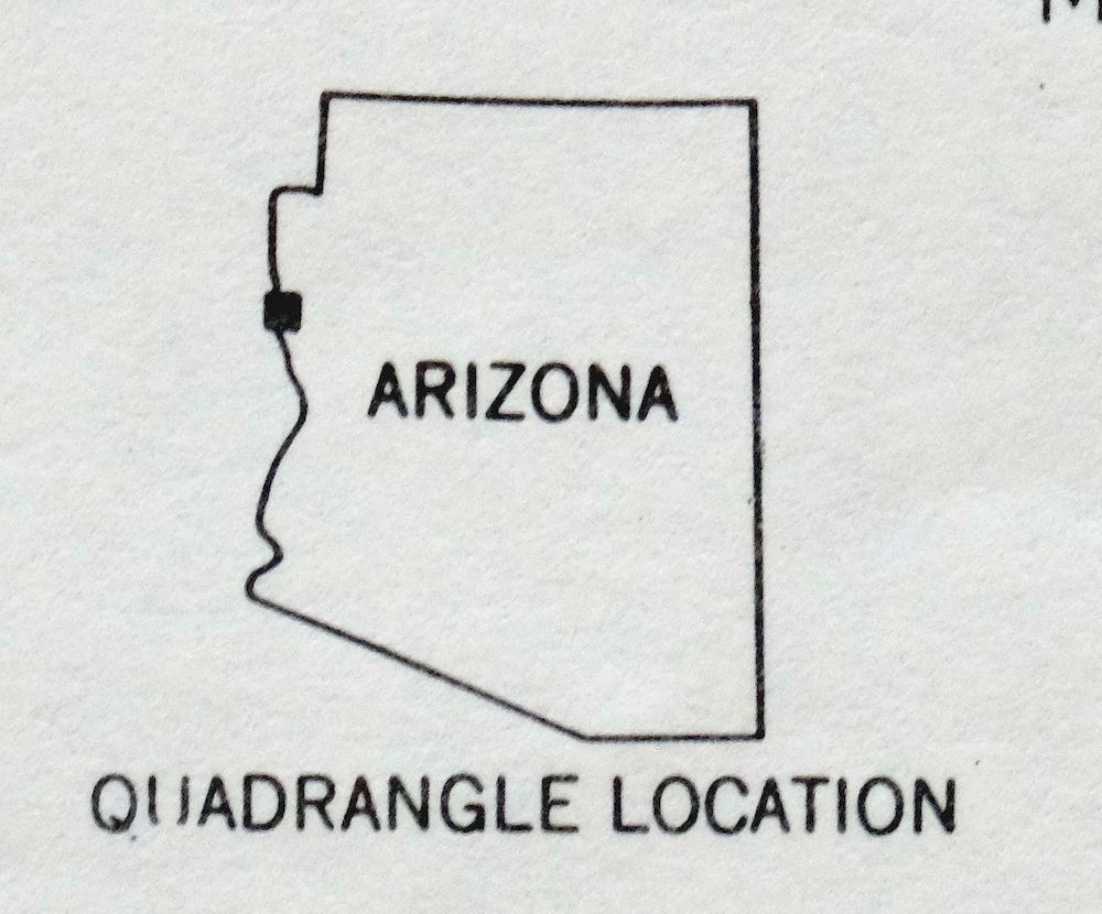Topock Arizona Lake Havasu City Franconia USGS Topo Map 1981 - Image 6