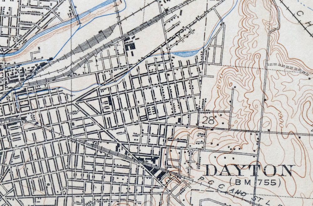 Dayton Ohio Beavercreek Fairborn USGS Topographic Map 1956 - Image 7