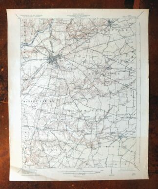 Xenia Ohio Cedarville Jamestown USGS Topographic Map 1934