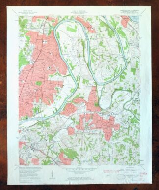 Nashville East Tennessee Lakewood USGS Topo Map 1959 Vintage
