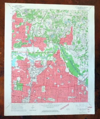 Northeast Memphis Tennessee Egypt Memphis USGS Topo Map 1967