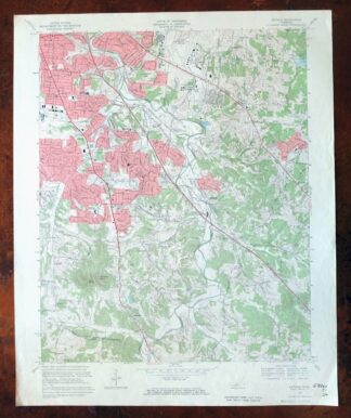 Antioch Tennessee Brentwood USGS Topographic Map 1971