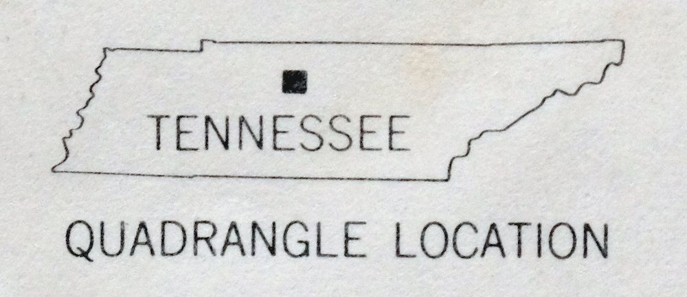 Antioch Tennessee Brentwood USGS Topographic Map 1971 - Image 3
