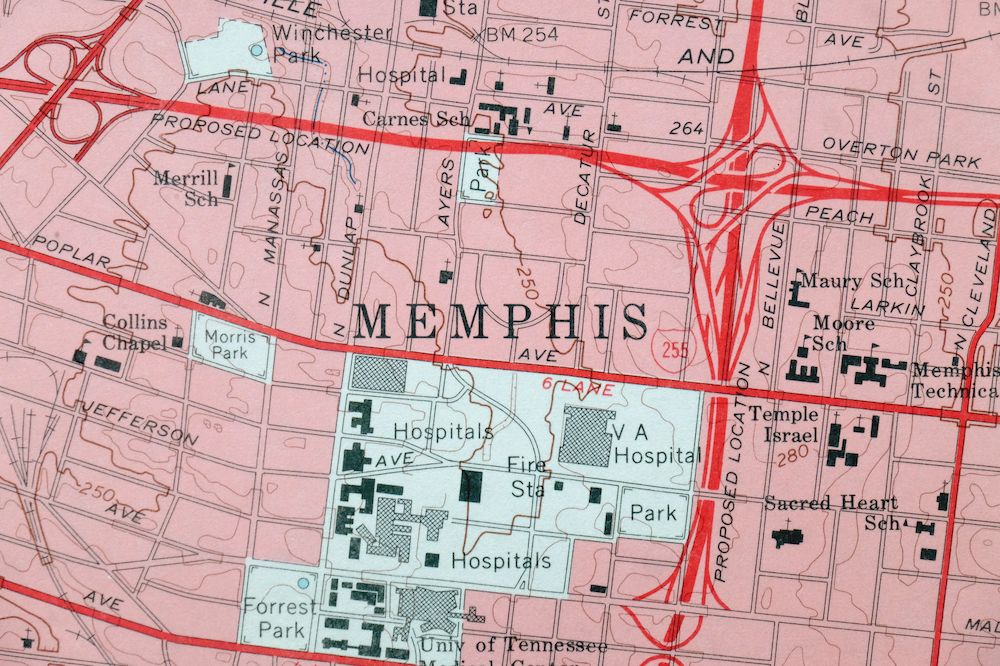Northwest Memphis Tennessee Frayser USGS Topo Map 1967 - Image 2