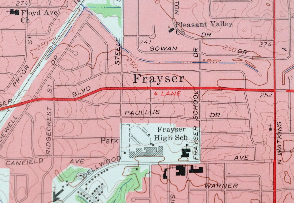 Northwest Memphis Tennessee Frayser USGS Topo Map 1967 - Image 3