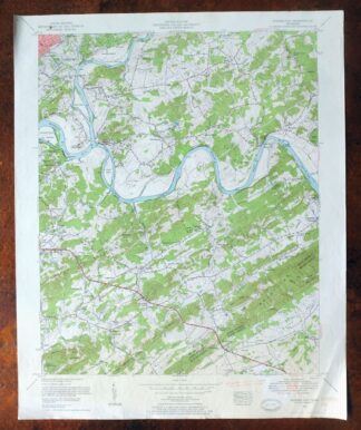 Shooks Gap Tennessee Knoxville Seymour USGS Topo Map 1955
