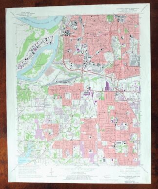 Southwest Memphis Tennessee Memphis USGS Topo Map 1974