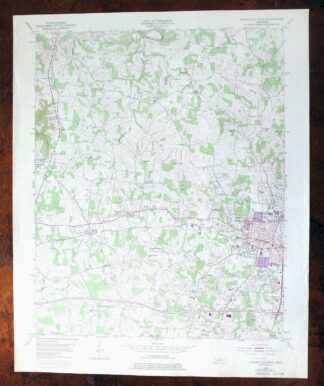 Cookeville West Tennessee Westgate Baxter USGS Topo Map 1975