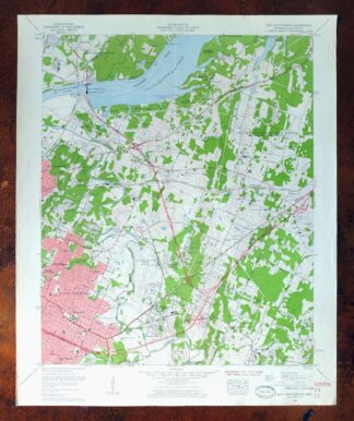 East Chattanooga Tennessee Cannondale USGS Topo Map 1959