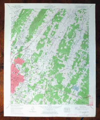 East Cleveland Tennessee Climer USGS Topographic Map 1966
