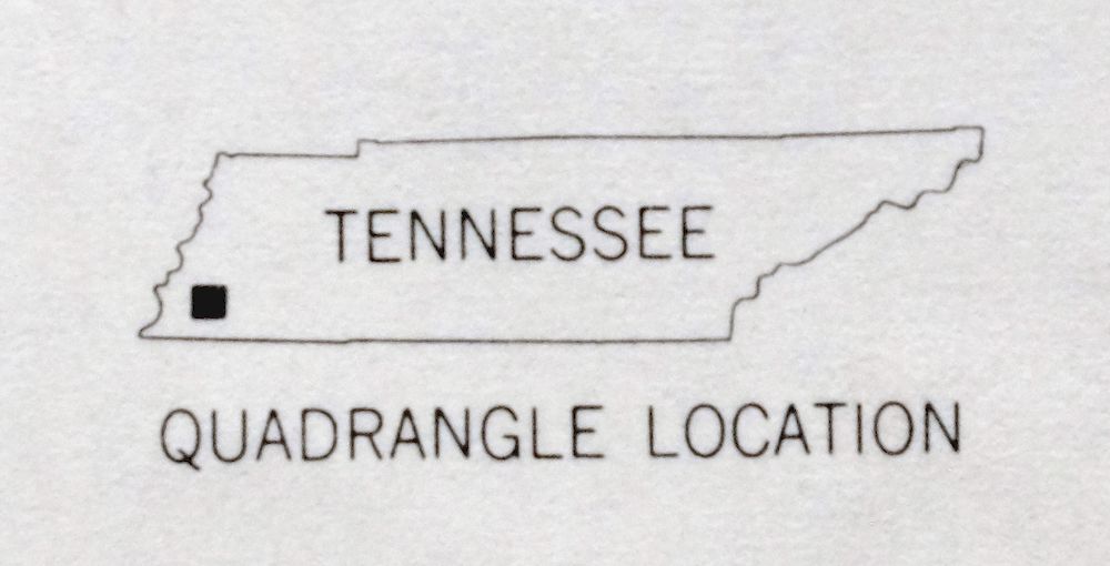 Ellendale Tennessee Memphis Cordova USGS Topo Map 1967 - Image 4