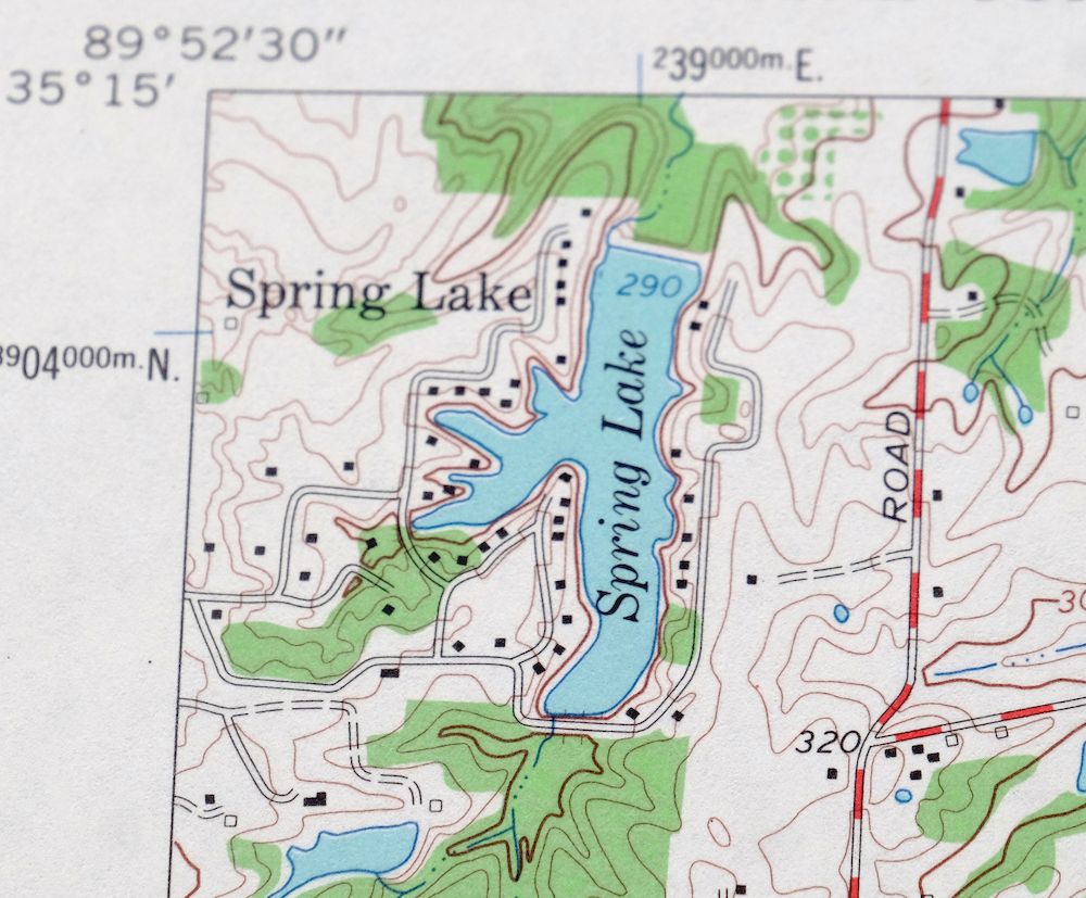 Ellendale Tennessee Memphis Cordova USGS Topo Map 1967 - Image 2