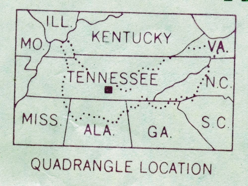Farmington Tennessee Chapel Hill USGS Topo Map 1968 Vintage - Image 5