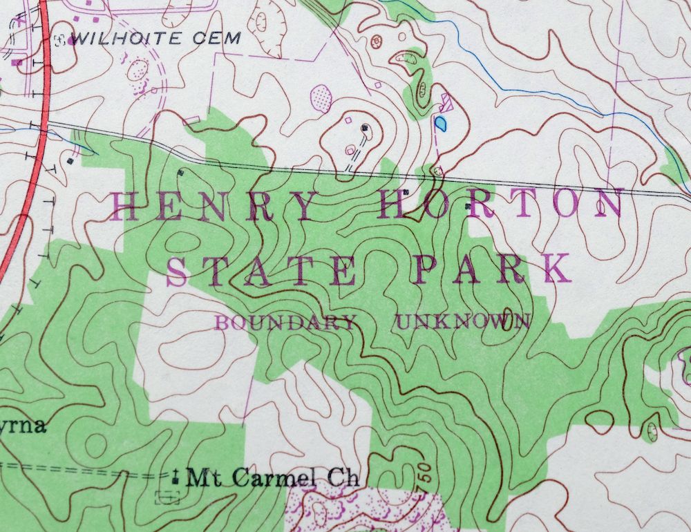 Farmington Tennessee Chapel Hill USGS Topo Map 1968 Vintage - Image 3