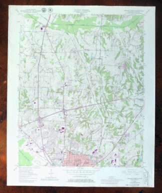Jackson North Tennessee Oakfield USGS Topographic Map 1980