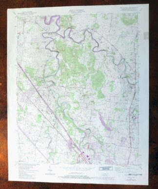 Walterhill Tennessee Murfreesboro Smyrna USGS Topo Map 1984