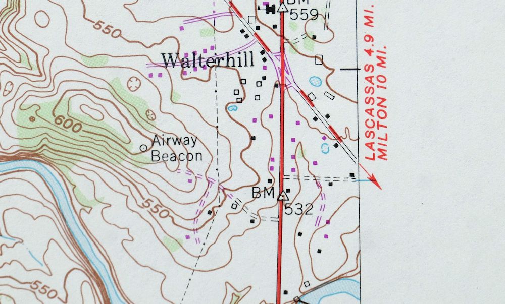 Walterhill Tennessee Murfreesboro Smyrna USGS Topo Map 1984 - Image 2