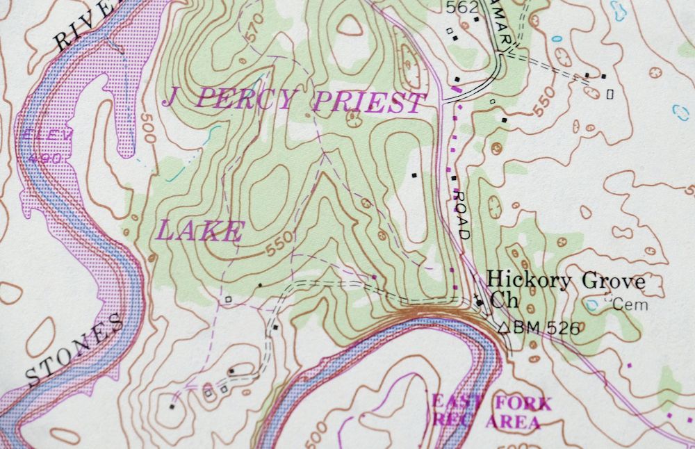 Walterhill Tennessee Murfreesboro Smyrna USGS Topo Map 1984 - Image 4