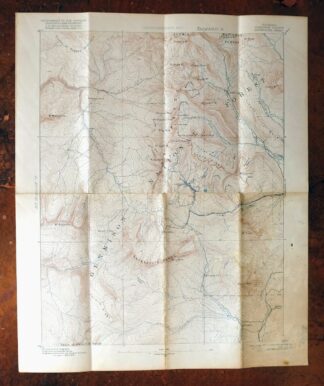 Anthracite Colorado USGS 15-Min Topographic Map 1918 Antique
