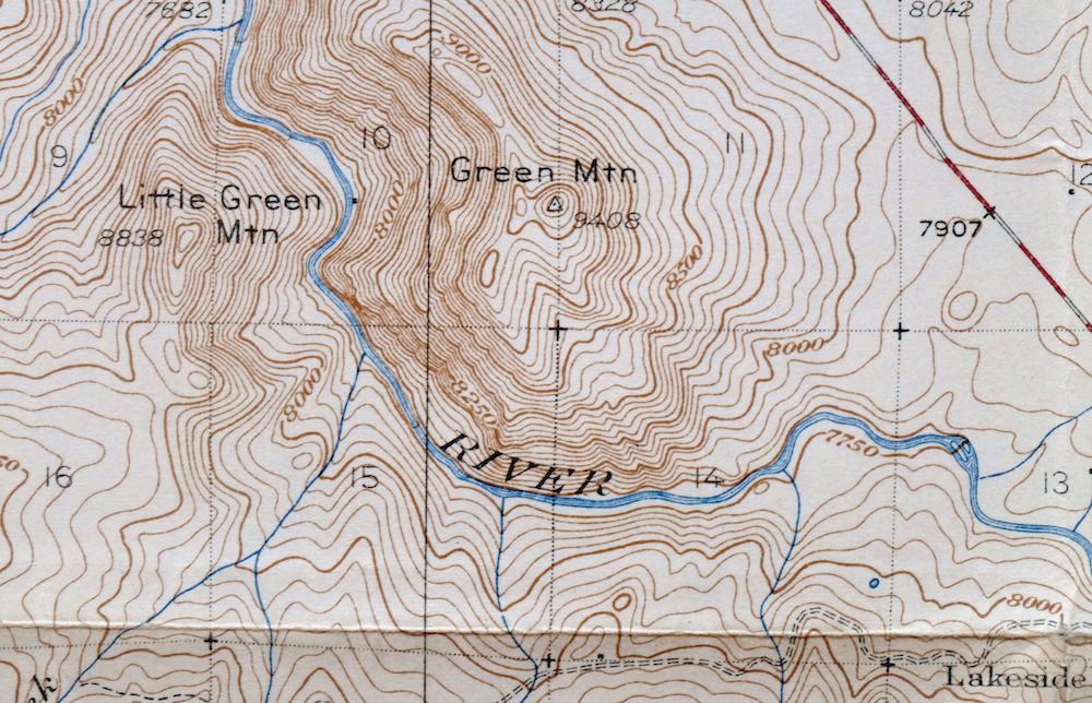 Mount Powell Colorado Gore Range USGS Topo Map 1940 Antique - Image 2