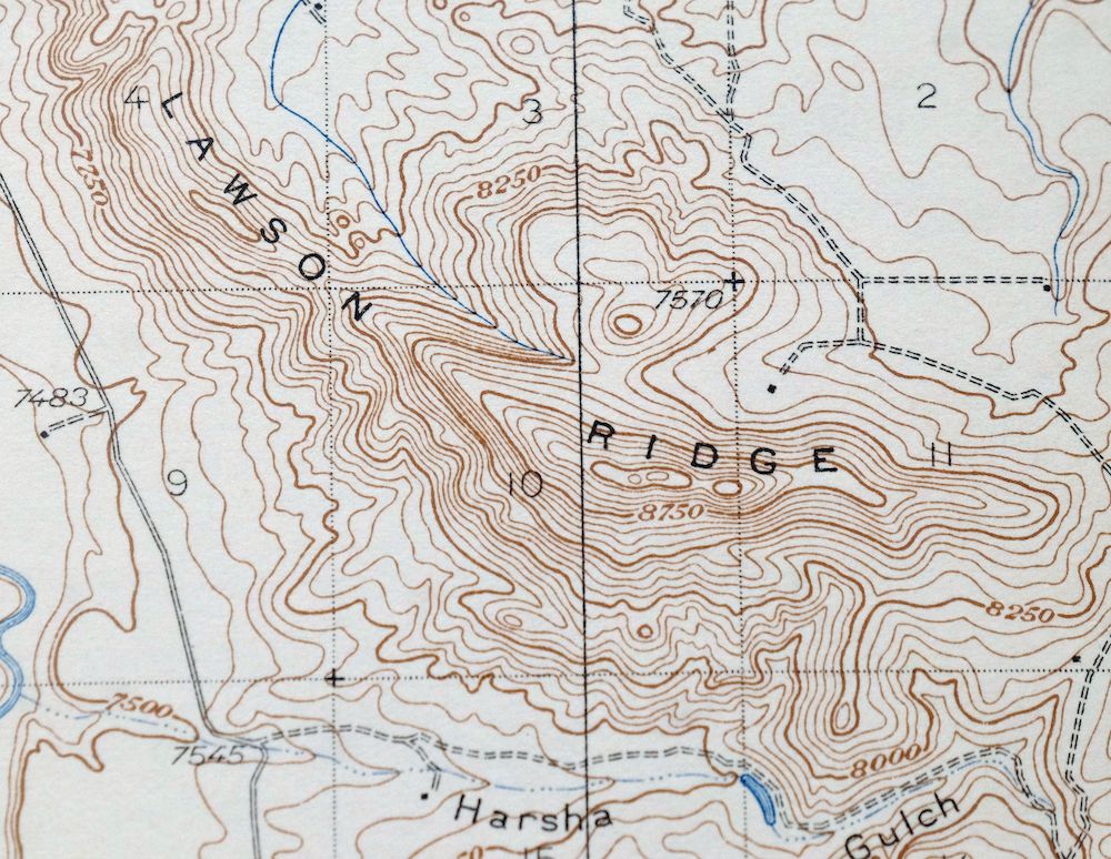 Mount Powell Colorado Gore Range USGS Topo Map 1940 Antique - Image 3