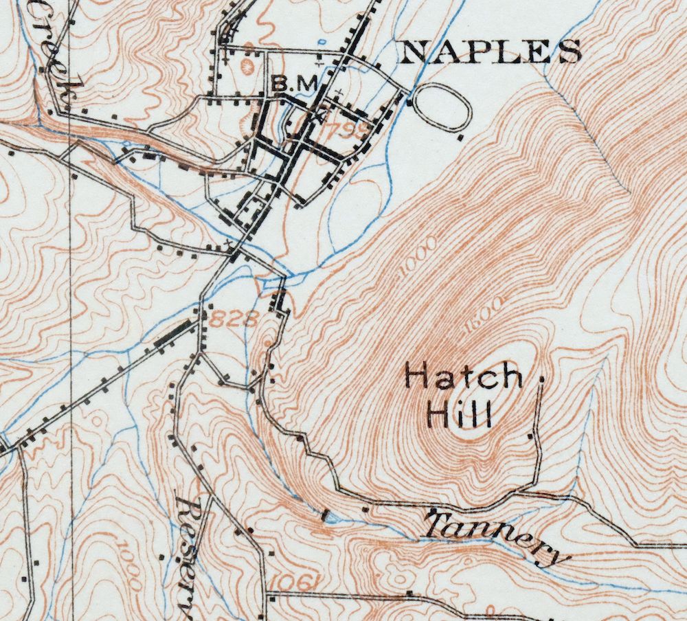 Naples New York Cohocton Middlesex USGS Topographic Map 1908 - Image 6