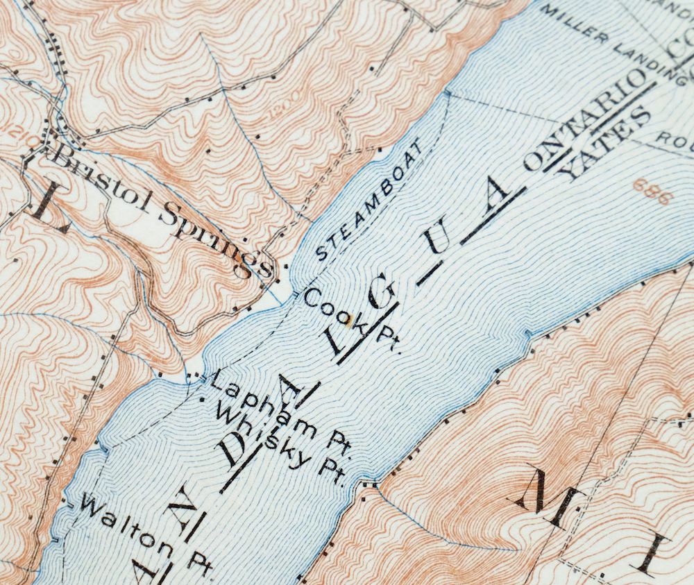 Naples New York Cohocton Middlesex USGS Topographic Map 1908 - Image 3