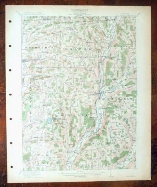 New Berlin New York Sherburne Morris USGS Topo Map 1912