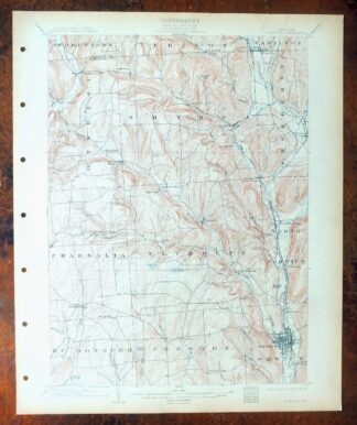 Norwich New York Sherburne Smyrna USGS Topographic Map 1910
