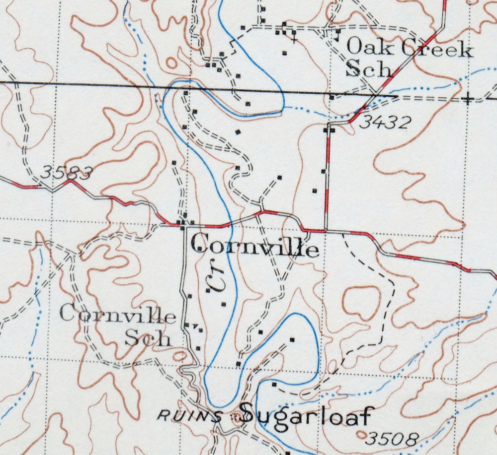 Camp Verde Arizona Cottonwood Sedona USGS Topo Map 1965 - Image 3