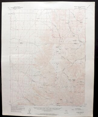 Wildcat Peak Nevada Toiyabe NF USGS Topo Map 1962 Vintage