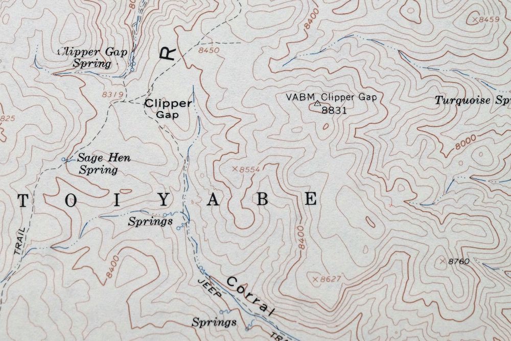 Wildcat Peak Nevada Toiyabe NF USGS Topo Map 1962 Vintage - Image 2