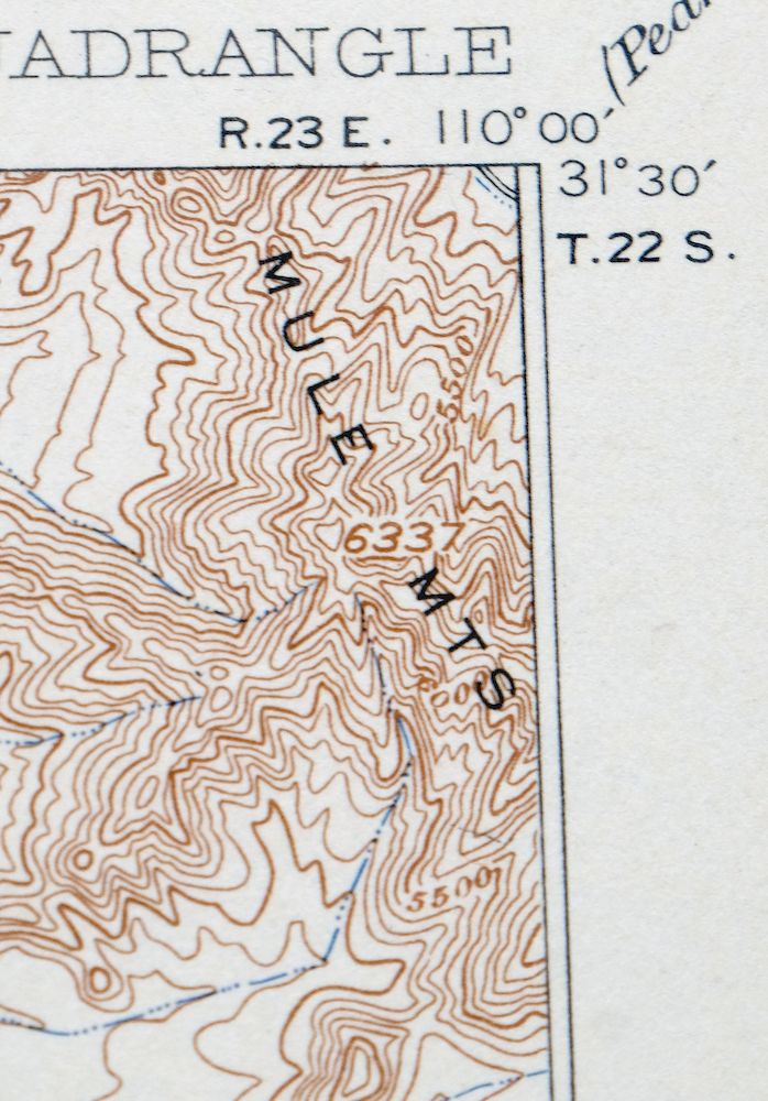 Hereford Arizona Sierra Vista USGS Topo Map 1946 Vintage - Image 4